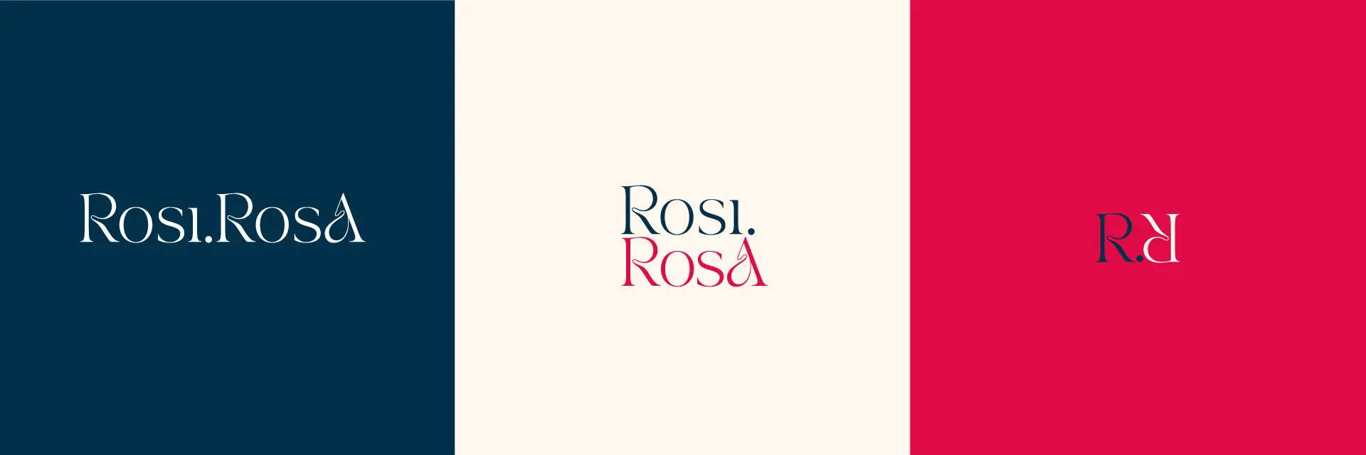 Logo RosiRosa sous différents formats
